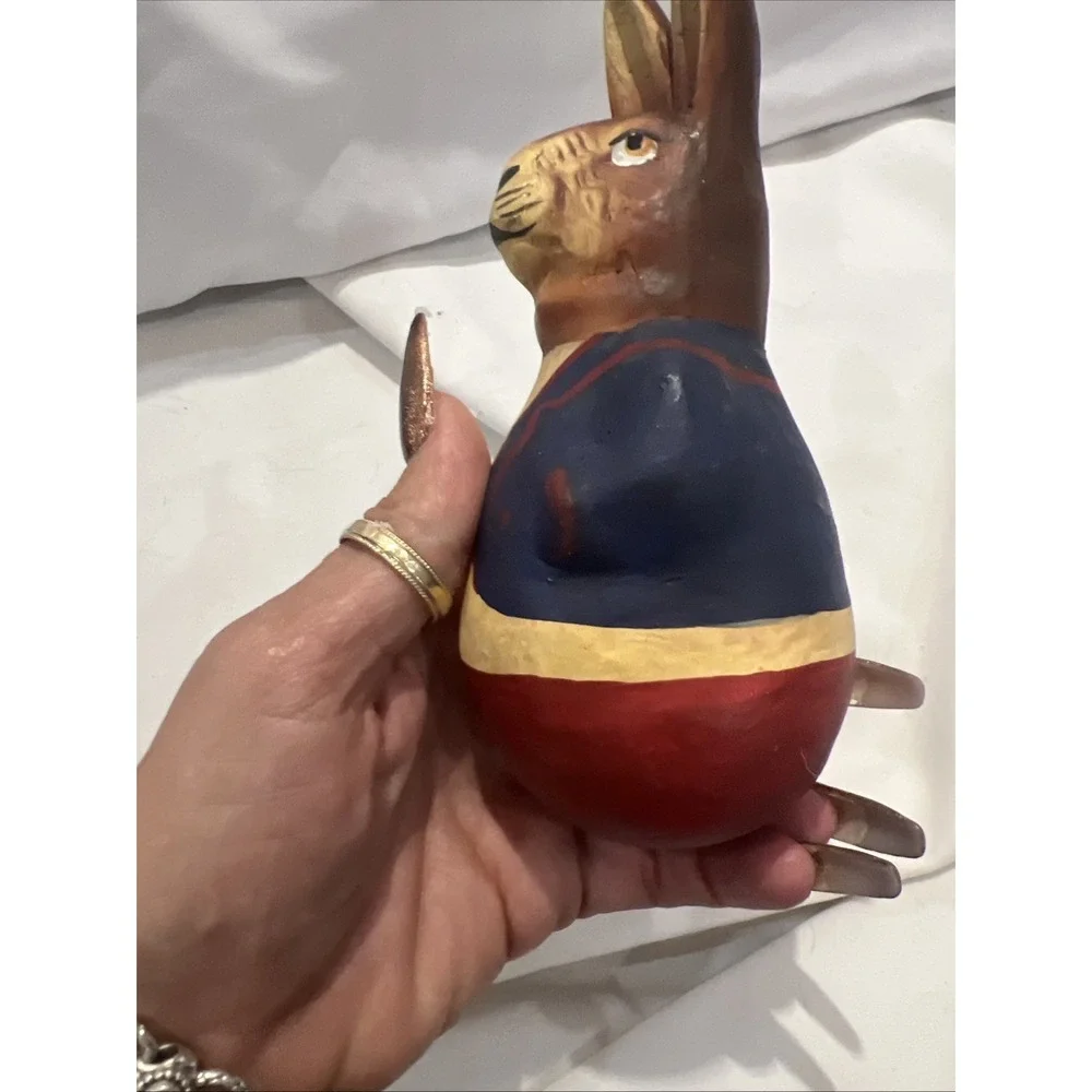 VINTAGE ROLY POLY PAPER MACHE 6.75